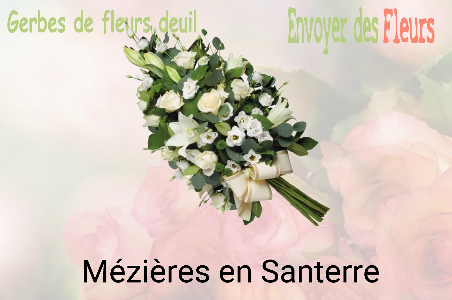 Gerbe de fleurs de deuil livrée à Mézières-en-Santerre
